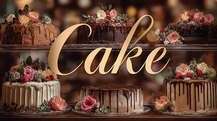 Cake banner for Bakery store .