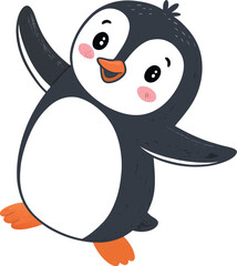 Obraz premium Penguin Illustration vector art
