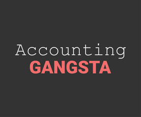 Accounting gangsta t shirt design vector