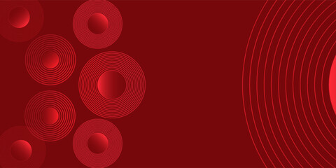modern art red abstract circle background with dynamic shapes composition abstract design