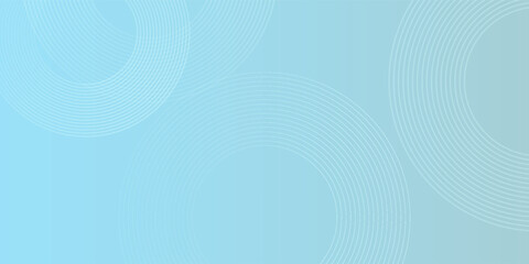 Simple modern abstract background  blue white gradations  circle effect shape memphis  trendy art