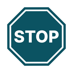  stop sign icon vector illustration