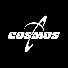 Cosmos original emblem font and graphic symbol for your projects