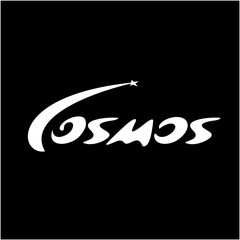 Cosmos original emblem font and graphic symbol for your projects