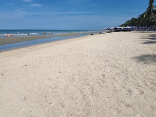 sand beach and blue sky
