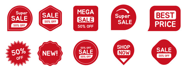 Set of Sale badges 