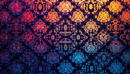 Geometric lace pattern, sharp lines creating a modern design, home, repeating, angles