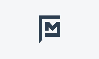 Business and Branding letter m p Logos