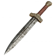 Classic Medieval Sword, Rustic Knight's Blade, Ancient Warrior Weapon, Battle Ready Sword, Traditional Fighting Tool
