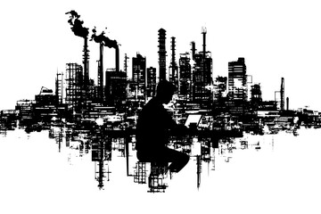 Obraz premium Controlling potentially dangerous technological capabilities, vector illustration