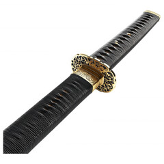 Japanese Katana Sword, Samurai Blade, Traditional Asian Weapon, Black Hilt Sword, Elegant Martial Arts Tool