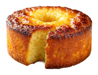 Baking a delicious golden cake at home step-by-step guide recipe and tips for perfection isolated on transparent background