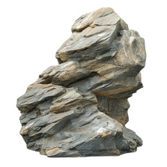 Natural rock formation along, Textured gray rock surface showing mineral veins in natural...