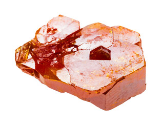 unworked vanadinite crystal mineral isolated