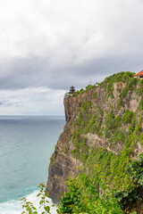 Beautiful scenery of Uluwatu cliff in Bali, Indonesia
