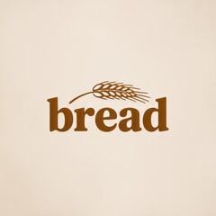 Artisan Bakery Logo Design Featuring Whole Grain Bread: Creative Branding with Vintage Style and Natural Ingredients for Organic Food and Premium Quality Bakery Products