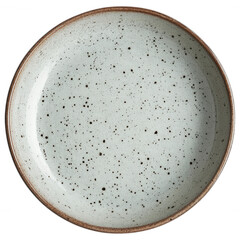 Speckled Ceramic Plate, Rustic Dinnerware, Modern Kitchenware, Handmade Pottery Dish, Minimalist Tableware