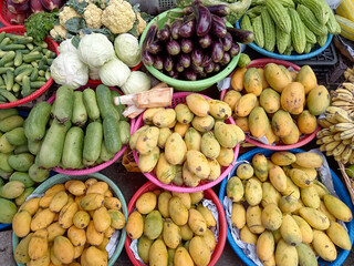 Phsar Kandal Wet Market Phom Penh Cambodia