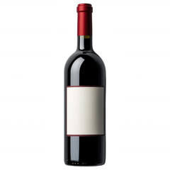 Red Wine Bottle, Unlabeled Wine, Classic Wine Bottle, Beverage Container, Blank Label Wine