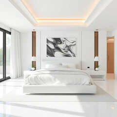 modern luxury bedroom interior