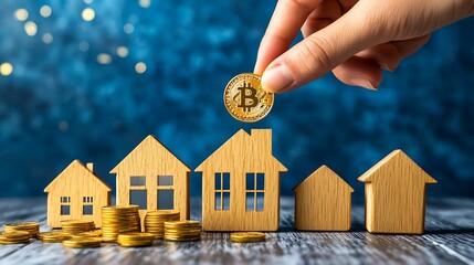 Real estate investment with cryptocurrency.