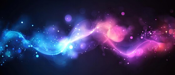 Fototapeta premium Abstract design with glowing swirls of color.