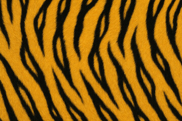 Orange Tiger Fur Texture. Animal Print. Background. Wallpaper.