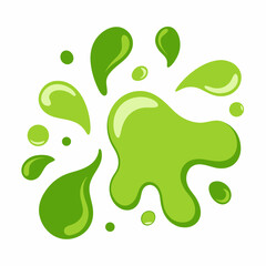 Set of Matcha Drink Splash