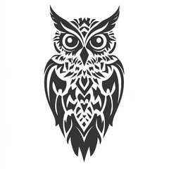 Obraz premium Stylized owl graphic art design.