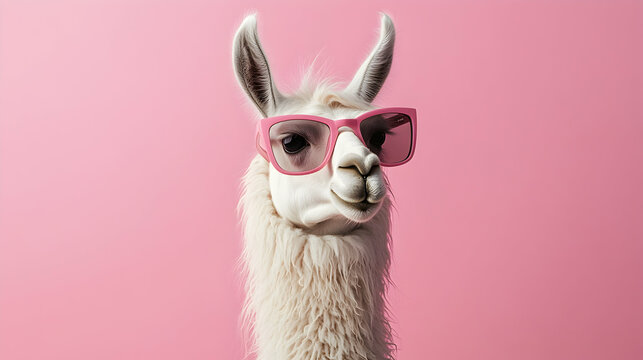 Creative animal concept Llama in   E6D0E