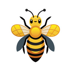 create a honey bee vector art