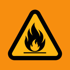 danger fire sign