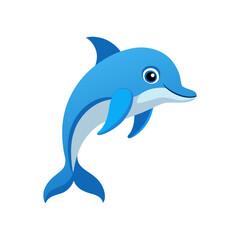 create dolphin vector art illustration