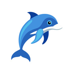 create dolphin vector art illustration