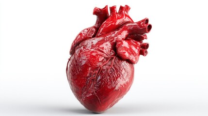 Anatomically Accurate 3D Model of a Human Heart Detailed Medical Illustration for Educational