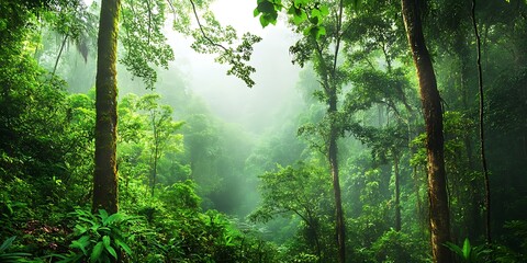 sun rays in the forest