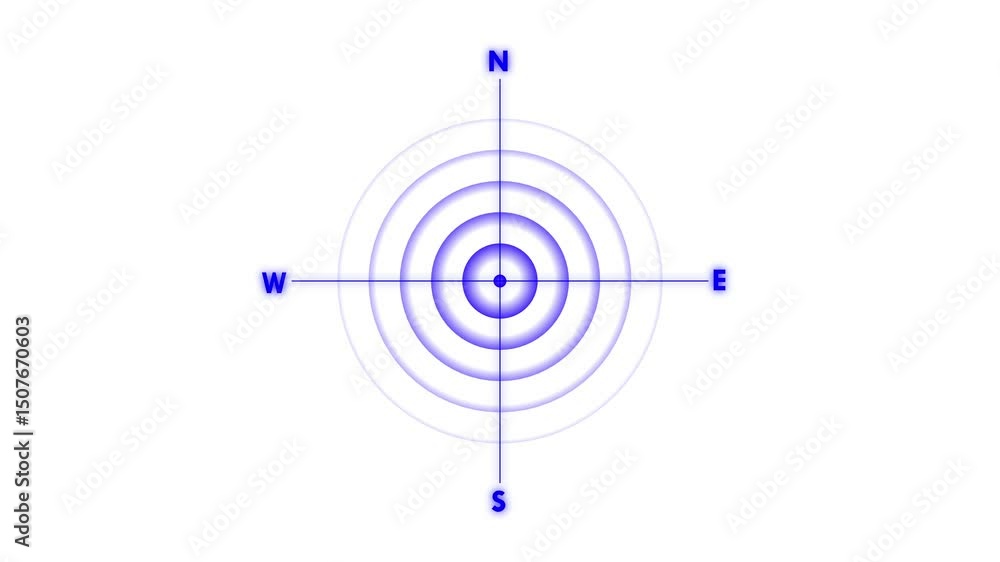 Poster abstract radar screen technology animation futuristic hud radar circle user interface target searchi