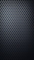 Naklejka premium Dark gray metal perforated sheet background texture