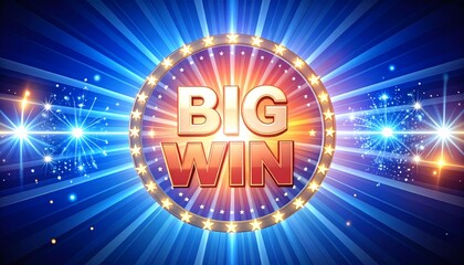 Glowing spark big win reward design high resolution photo