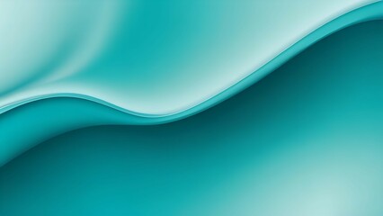 Obraz premium Aqua teal liquid gradient background with soft smooth waves cool, calming, and very modern for web and product use.