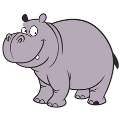 Fototapeta premium hippopotamus vector illustration