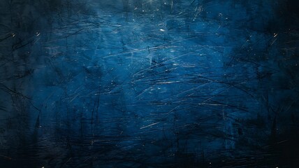 Obraz premium Dark blue scratched texture background abstract art design