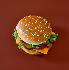 fresh tasty burger