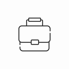 portfolio handbag icon sign vector