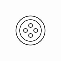 sewing button icon sign vector