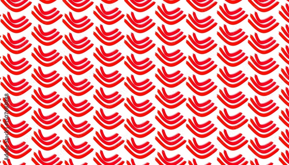 Poster an artful display of intricate, stylized red patterns against a clean backdrop, a vibrant display of