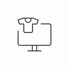 clothes online shopping icon sign vector