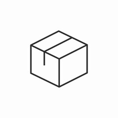 delivery box icon sign vector