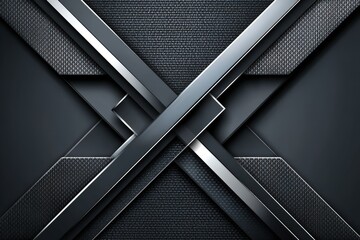 Abstract Geometric Metal Design Background