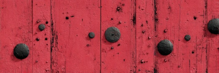 Red Textured Surface With Dark Spots